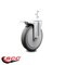 Service Caster 6 Inch Thermoplastic Rubber Swivel 3/4 Inch Square Stem Caster Total Lock Brake SCC-SQTTL20S614-TPRB-34 - alternate 2